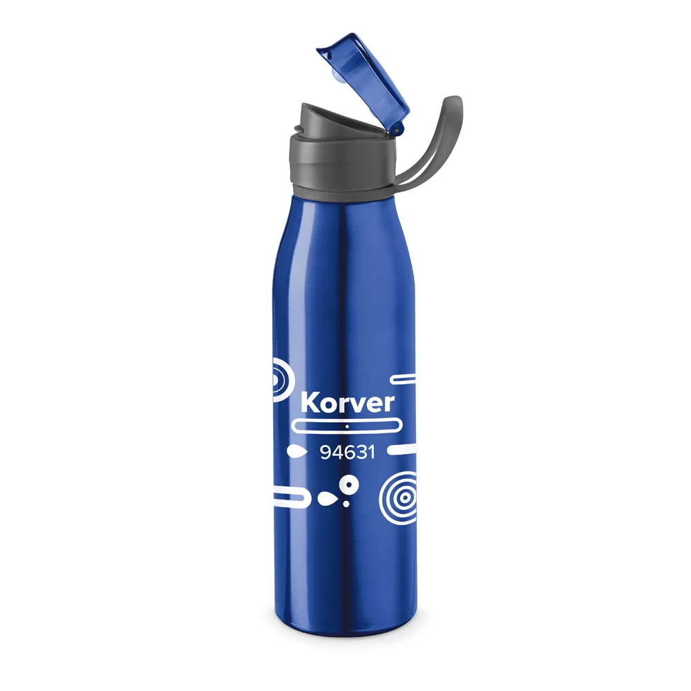 Garrafa em Alumínio 650ml Com Tampa Flip Top Personalizada