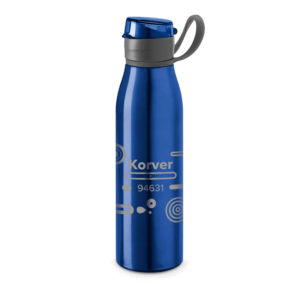 Garrafa em Alumínio 650ml Com Tampa Flip Top Personalizada