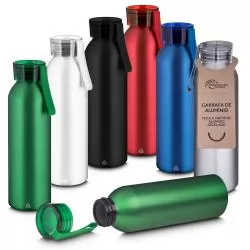 Garrafa Em Alumínio de 600ml Personalizada  Garrafa Em Alumínio de 600ml Personalizada