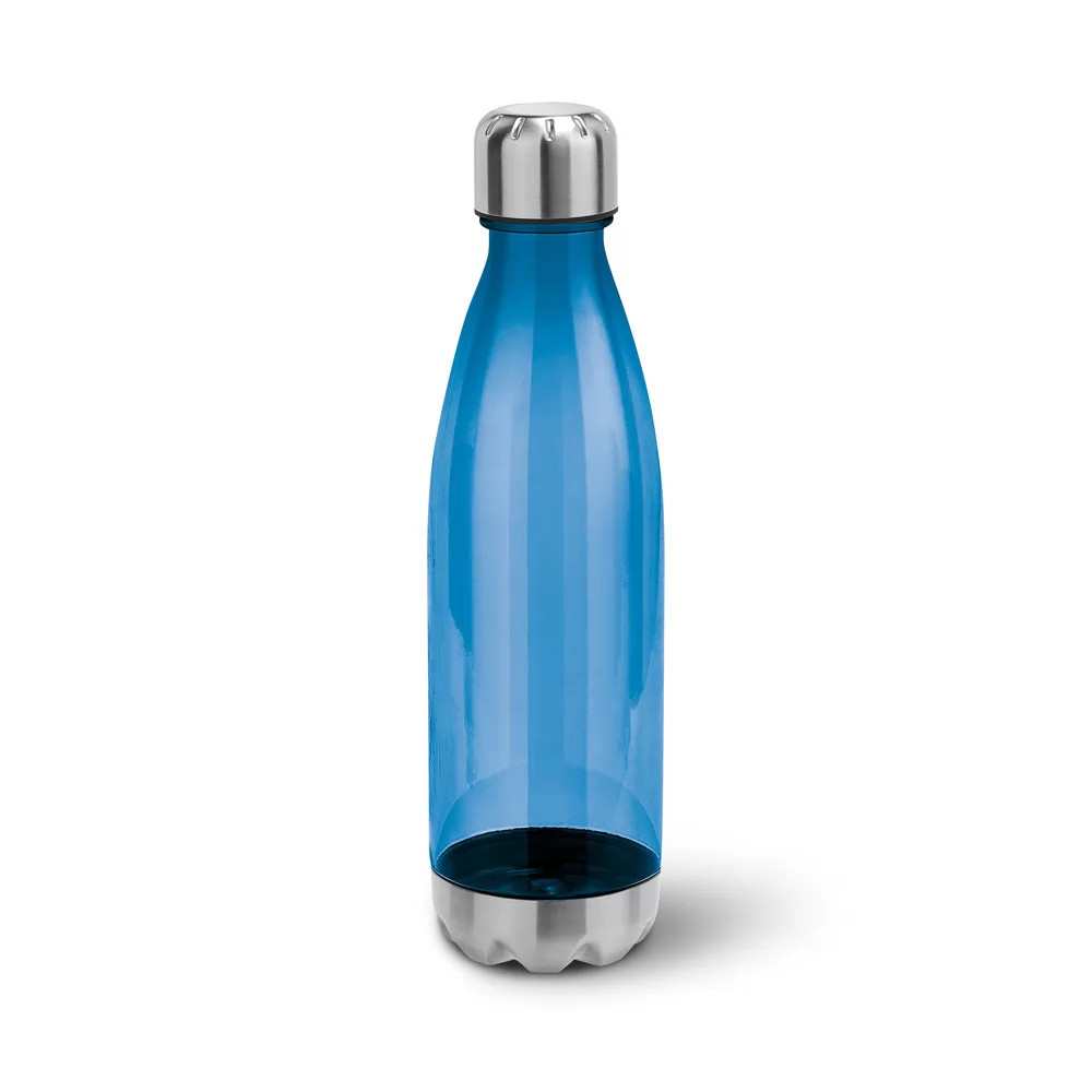 Garrafa Plástica com Acabamento em Aço Inox 700ml Personalizada