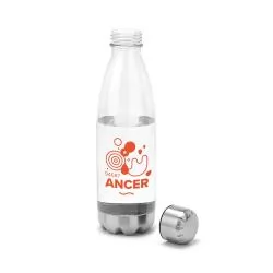 Garrafa Plástica com Acabamento em Aço Inox 700ml Personalizada