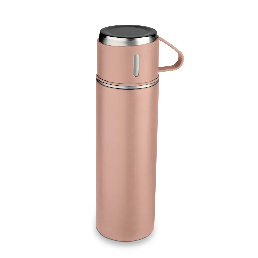 Kit Café com Garrafa Térmica e Canecas de Inox Personalizado