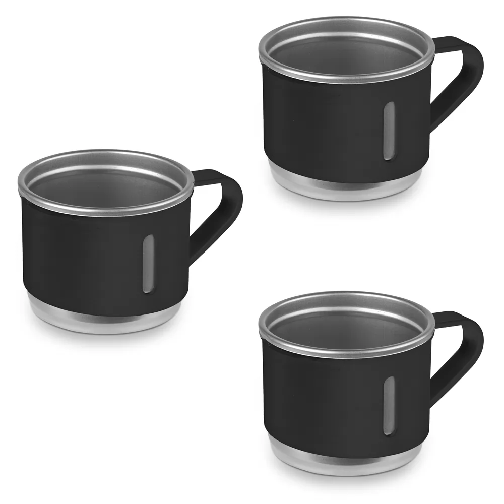 Kit Café com Garrafa Térmica e Canecas de Inox Personalizado