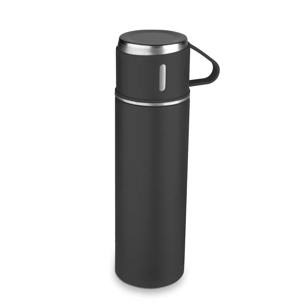 Kit Café com Garrafa Térmica e Canecas de Inox Personalizado