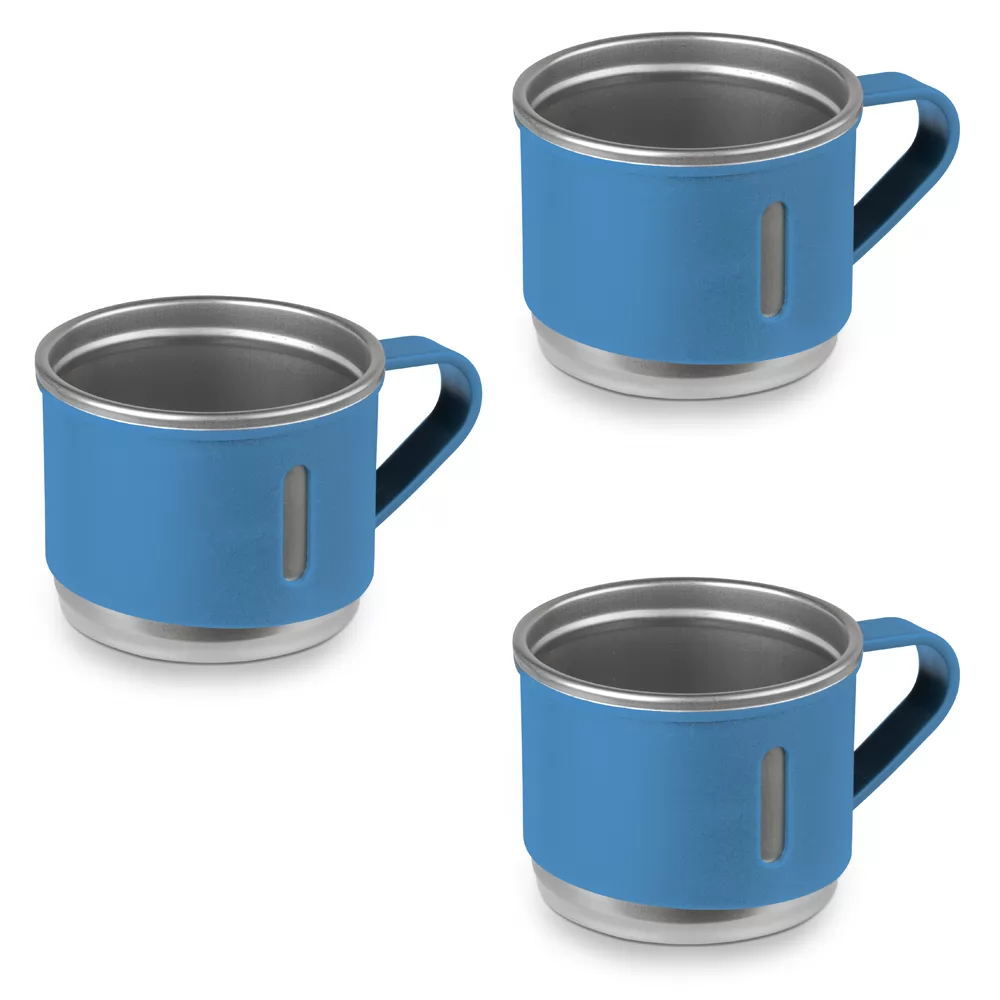 Kit Café com Garrafa Térmica e Canecas de Inox Personalizado