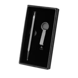 Kit Caneta Chaveiro Alumínio Personalizado 