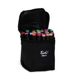 Kit Canetas Marcadoras Pontas Duplas 30 Cores Personalizado Kit Canetas Marcadoras Pontas Duplas 30 Cores Personalizado
