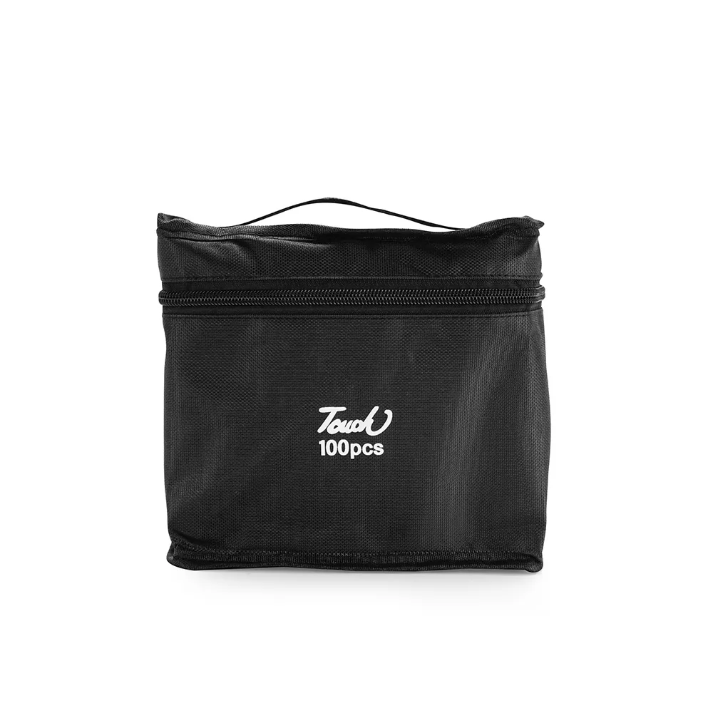 Kit Canetas Marcadoras Pontas Duplas com 100 Cores Personalizado Kit Canetas Marcadoras Pontas Duplas com 100 Cores Personalizado