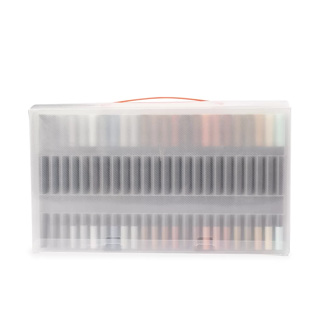 Kit Canetinhas Ponta Dupla 144 Cores Personalizado