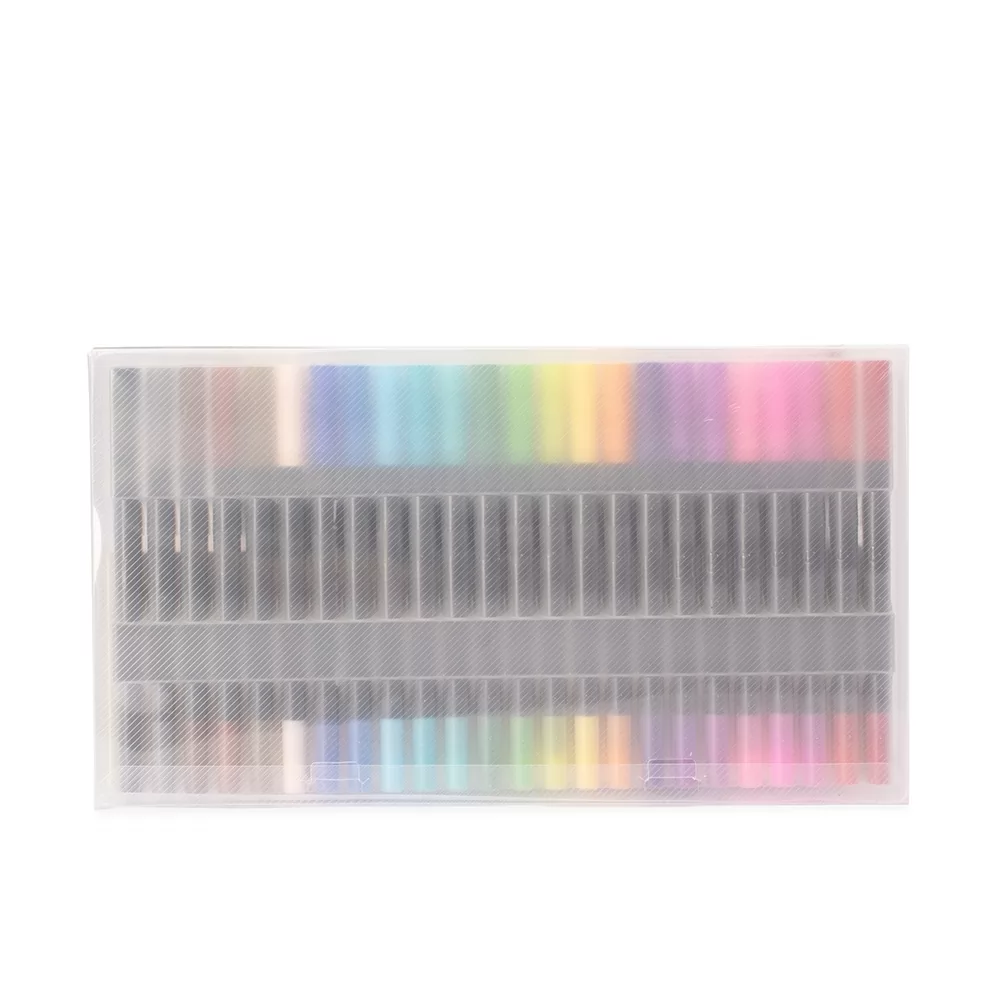 Kit Canetinhas Ponta Dupla 24 Cores Personalizado