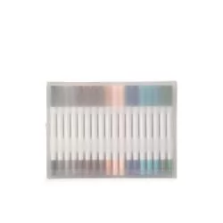 Kit Canetinhas Ponta Dupla 36 Cores Personalizado Kit Canetinhas Ponta Dupla 36 Cores Personalizado