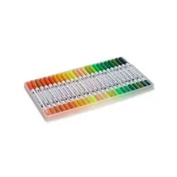 Kit Canetinhas Ponta Dupla 72 Cores Personalizado Kit Canetinhas Ponta Dupla 72 Cores Personalizado