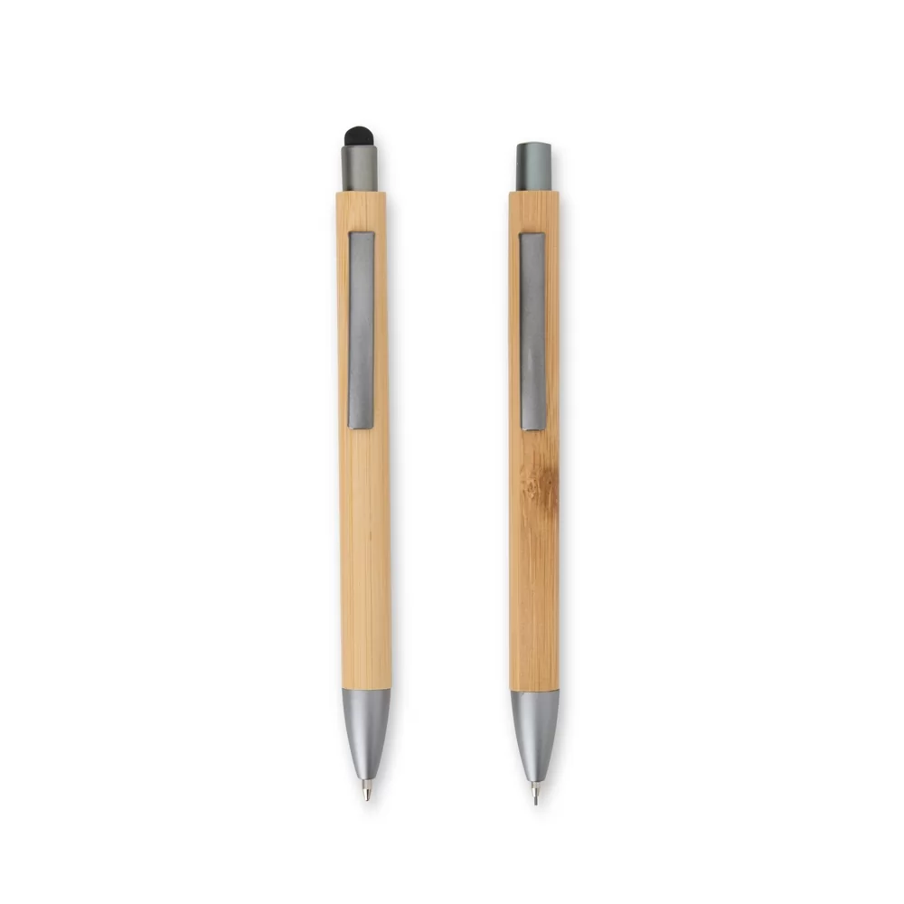 Kit Ecológico Caneta e Lapiseira Bambu Personalizado Kit Ecológico Caneta e Lapiseira Bambu Personalizado