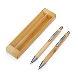 Kit Ecológico Caneta e Lapiseira Bambu Personalizado Kit Ecológico Caneta e Lapiseira Bambu Personalizado
