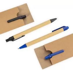 Kit Ecológico Caneta e Lapiseira Papelão Personalizado Kit Ecológico Caneta e Lapiseira Papelão Personalizado