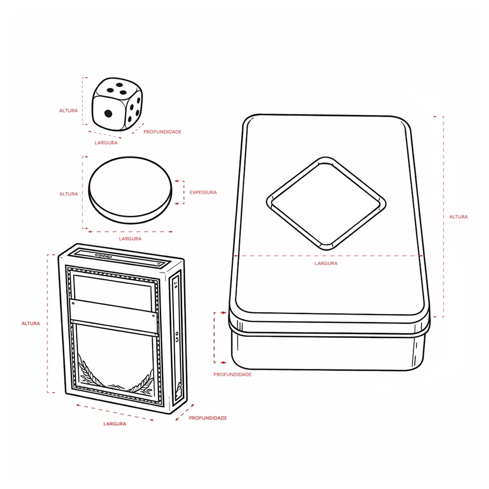 Kit Poker com 100 Fichas Personalizado