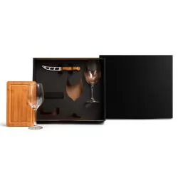 Kit Vinho e Queijo 4 Peças Personalizado Kit Vinho e Queijo 4 Peças Personalizado