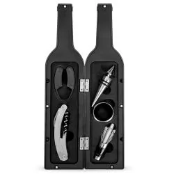 Kit Vinho Garrafa 5 Peças Personalizado  Kit Vinho Garrafa 5 Peças Personalizado