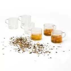 Kit Xícaras de Vidro 6 Peças Personalizado 