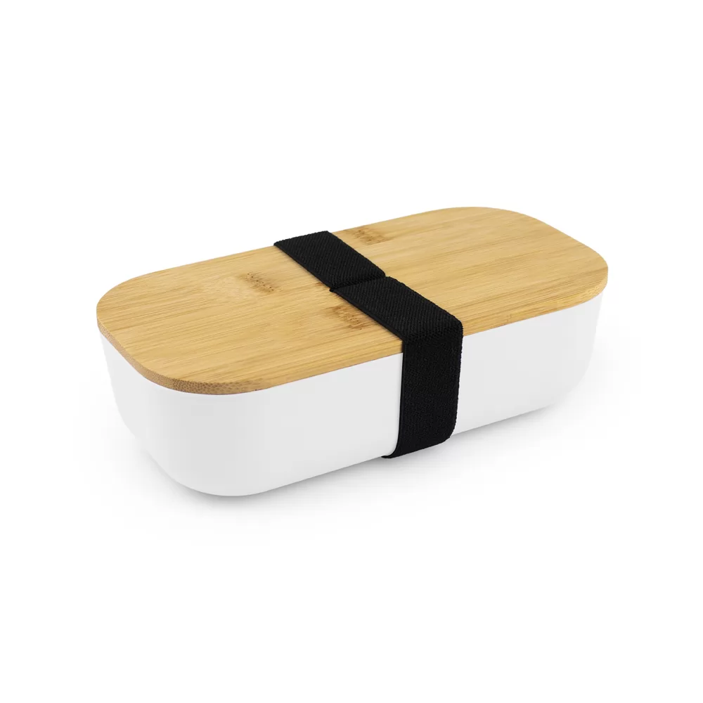 Lancheira em rPET e tampa de bambu Personalizada