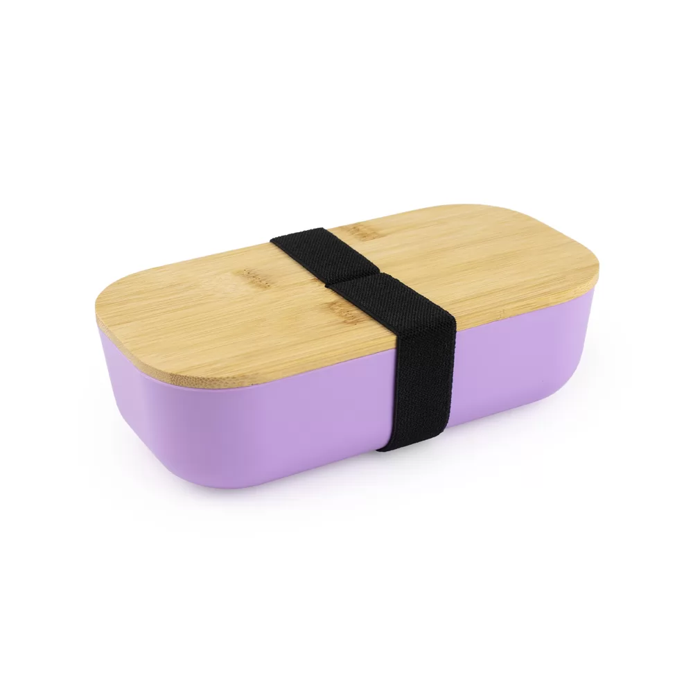Lancheira em rPET e tampa de bambu Personalizada