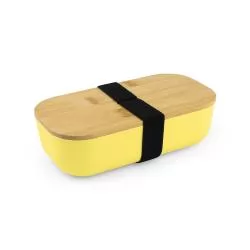 Lancheira em rPET e tampa de bambu Personalizada