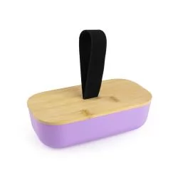 Lancheira em rPET e tampa de bambu Personalizada