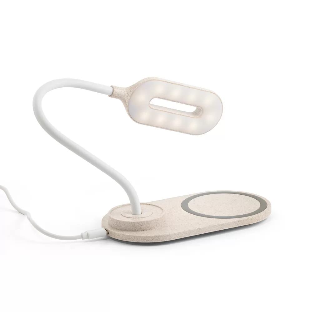 Luminária de mesa com carregador wireless Personalizada