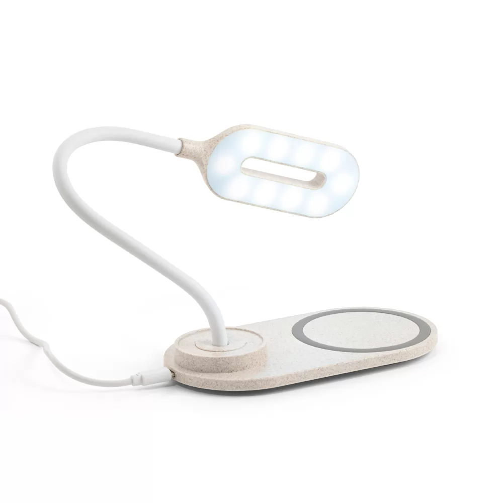 Luminária de mesa com carregador wireless Personalizada
