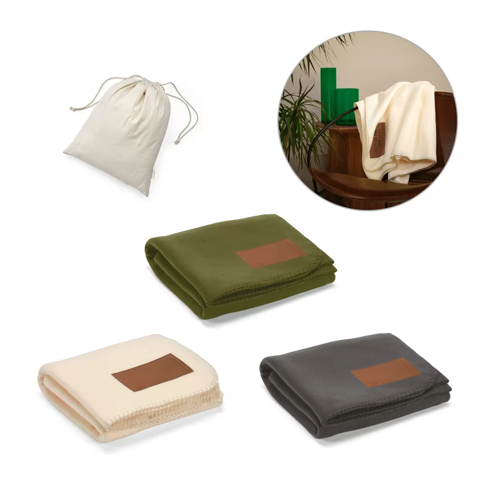 Manta em tecido polar, 100% poliéster reciclado Personalizada