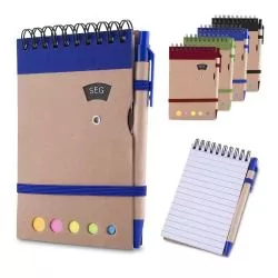 Mini Bloco de Anotações com Caneta e Adesivos Personalizado Mini Bloco de Anotações com Caneta e Adesivos Personalizado