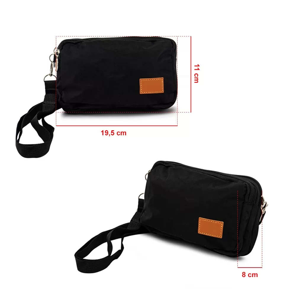 Mini Bolsa Transversal de Nylon Personalizado