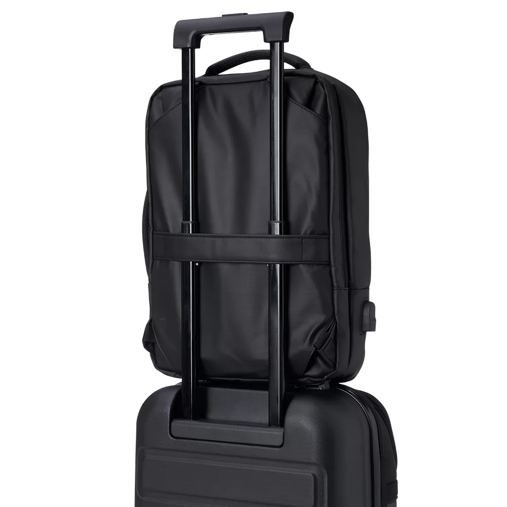 Mochila Couro Sintético USB 17 Litros Personalizada