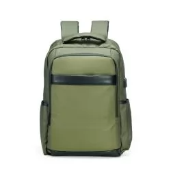 Mochila Couro Sintético Usb 21 Litros Personalizada 
