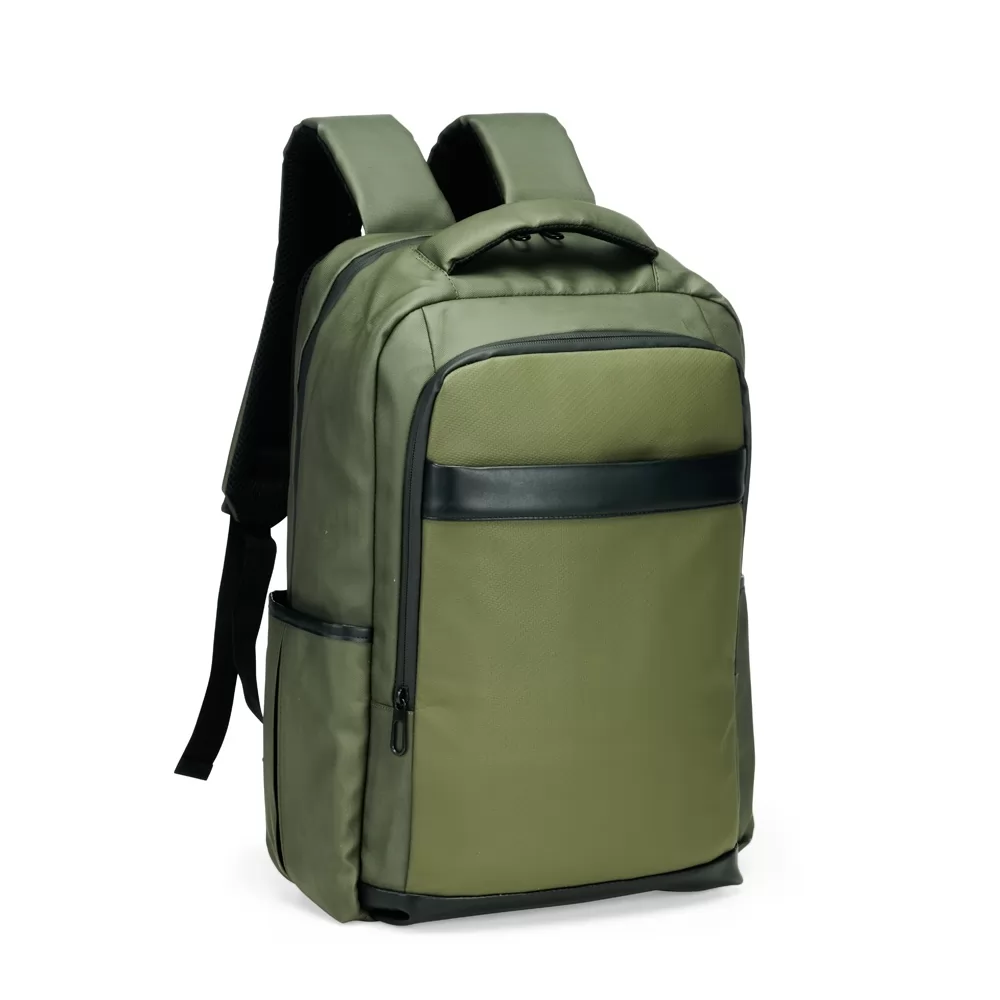 Mochila Couro Sintético USB 21 Litros Personalizada Mochila Couro Sintético USB 21 Litros Personalizada