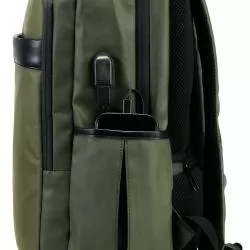 Mochila Couro Sintético USB 21 Litros Personalizada Mochila Couro Sintético USB 21 Litros Personalizada