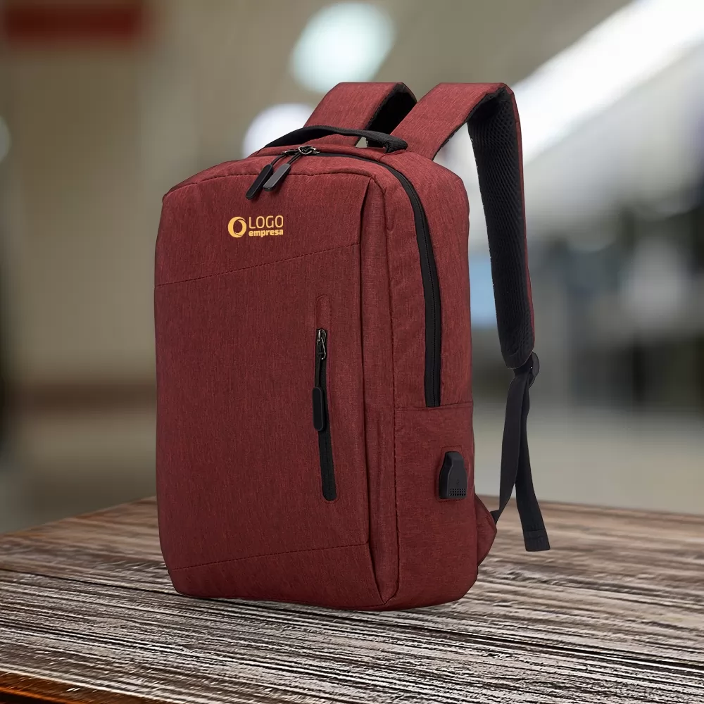 Mochila de Nylon USB 18L Personalizada