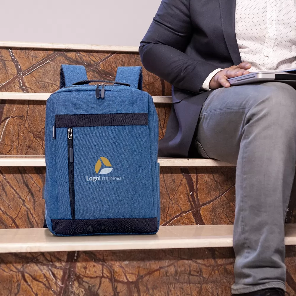Mochila de Nylon USB 21L Personalizada