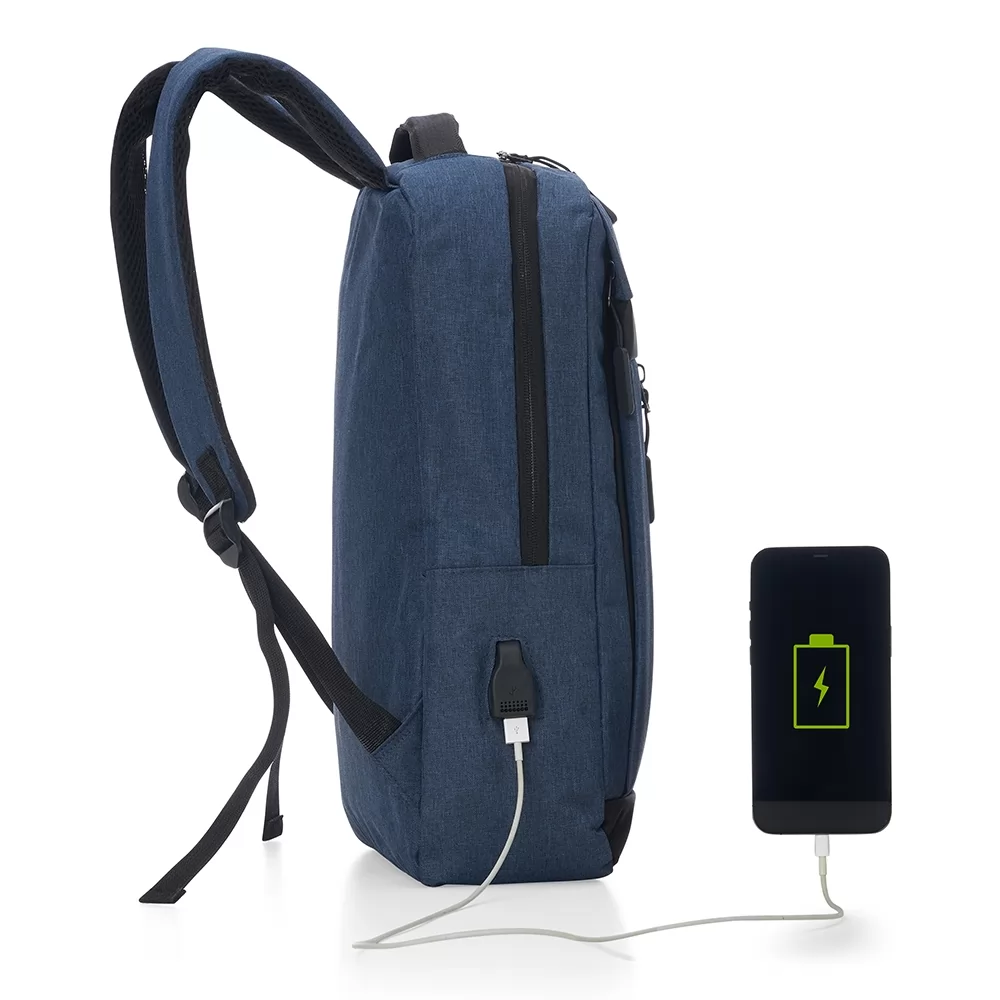 Mochila de Nylon USB 21L Personalizada