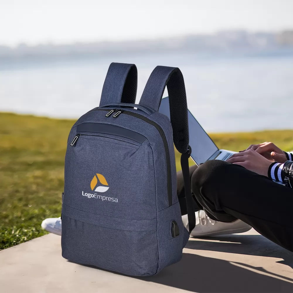 Mochila de Nylon USB 21L Personalizada