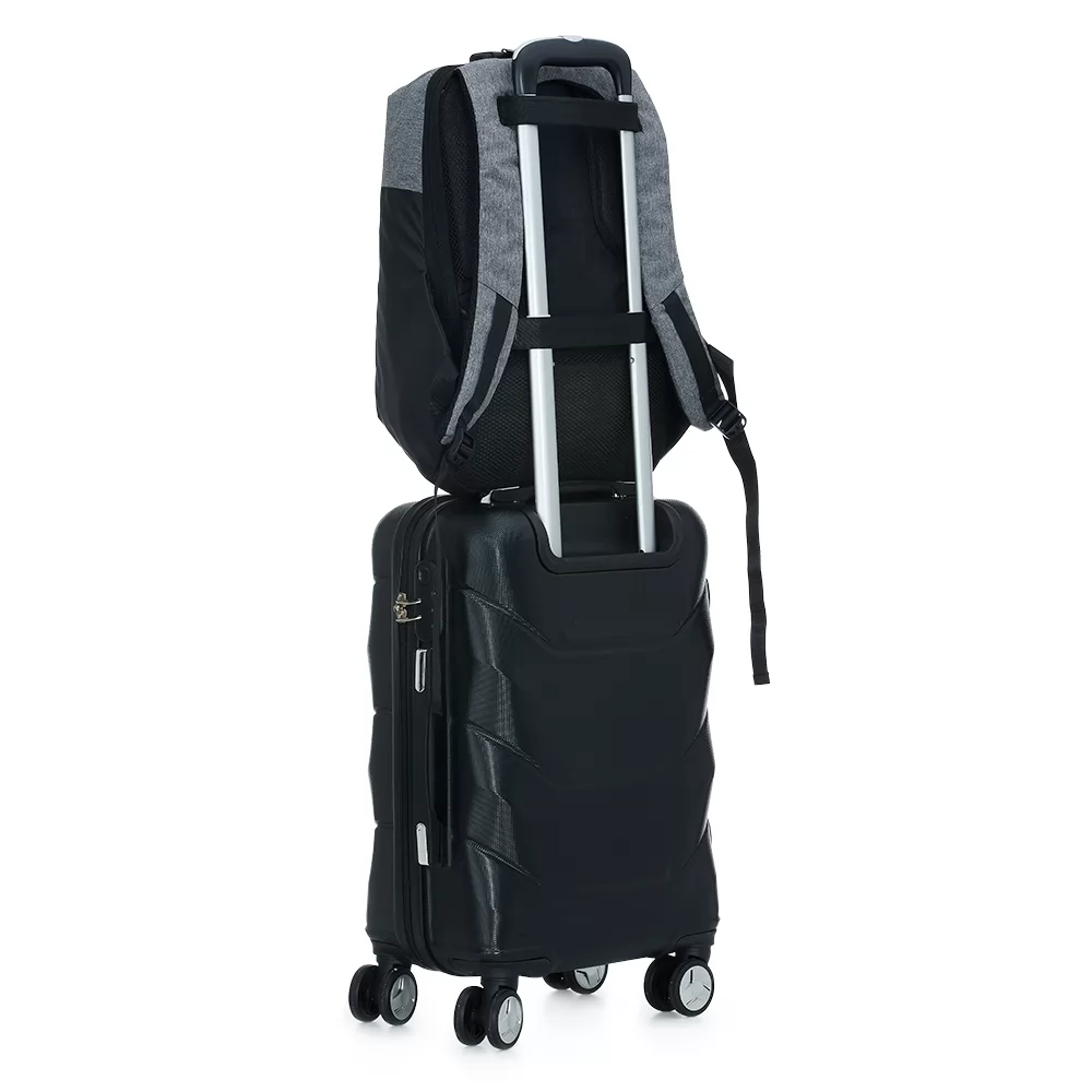 Mochila de Poliéster Anti-Furto USB com Segredo Personalizada