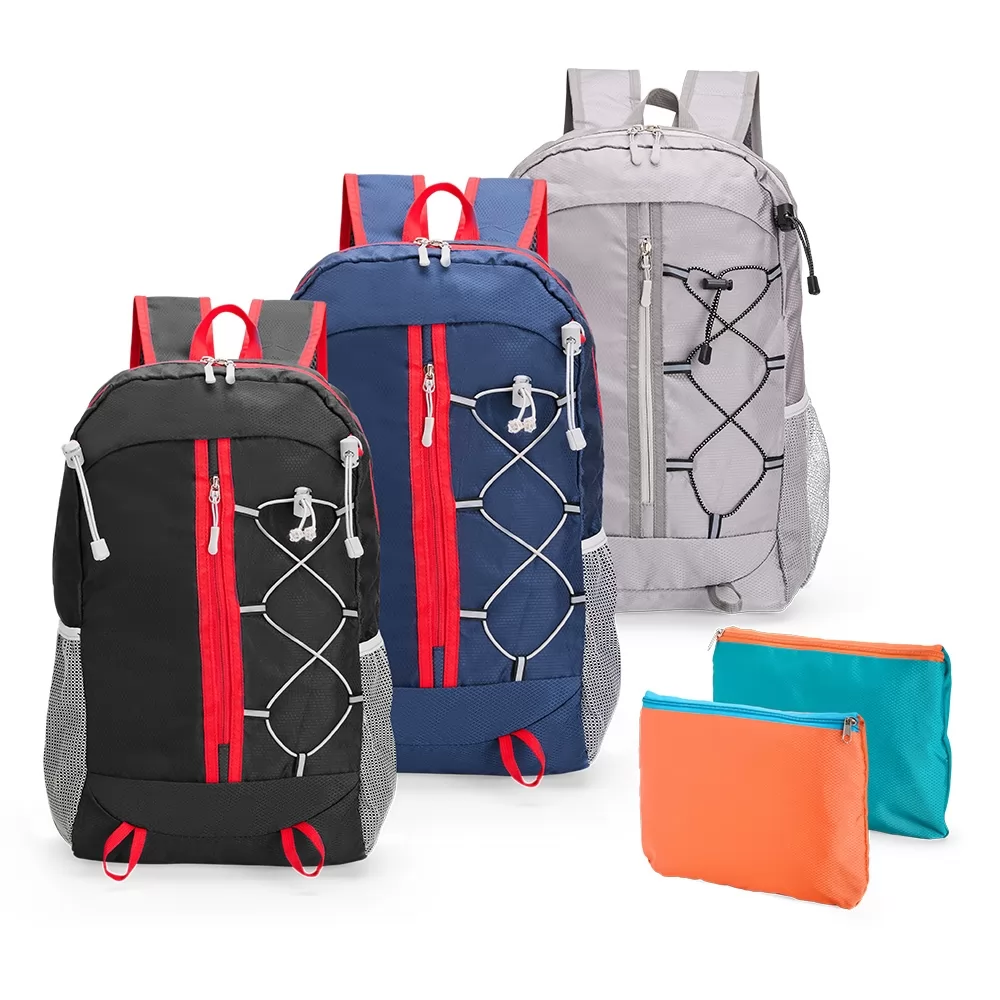 Mochila Dobrável Poliéster 20 Litros Personalizada