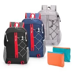 Mochila Dobrável Poliéster 20 Litros Personalizada Mochila Dobrável Poliéster 20 Litros Personalizada