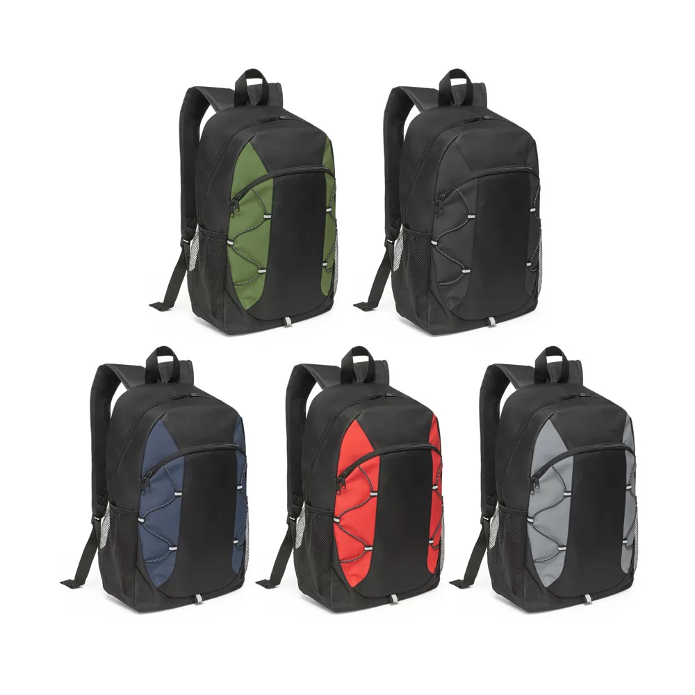 Mochila em 600D com detalhes em ripstop colorido Personalizada