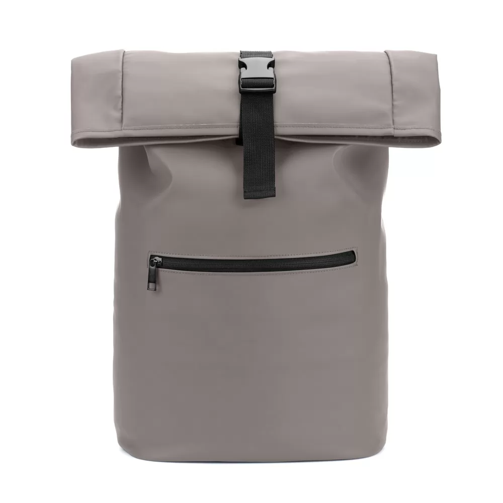 Mochila Roll Up em Poliéster Reciclado Personalizada