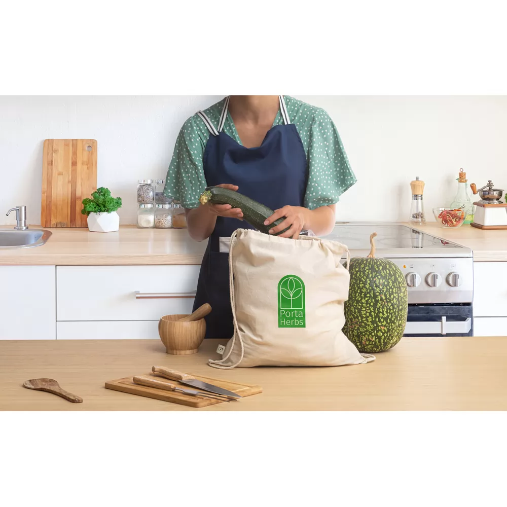 Mochila Saco em Algodão 100% Orgânico Personalizada