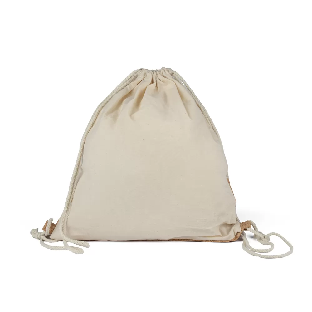 Mochila Saco em Algodão com Coriça Personalizada