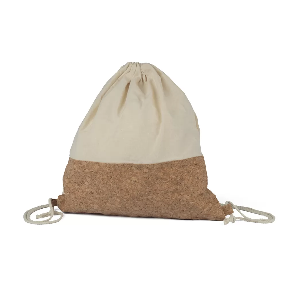 Mochila Saco em Algodão com Coriça Personalizada
