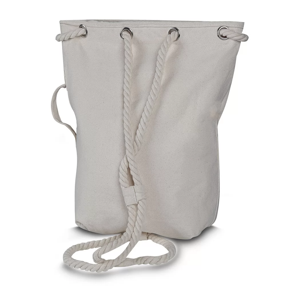 Mochila Saco em Algodão Cru Personalizada