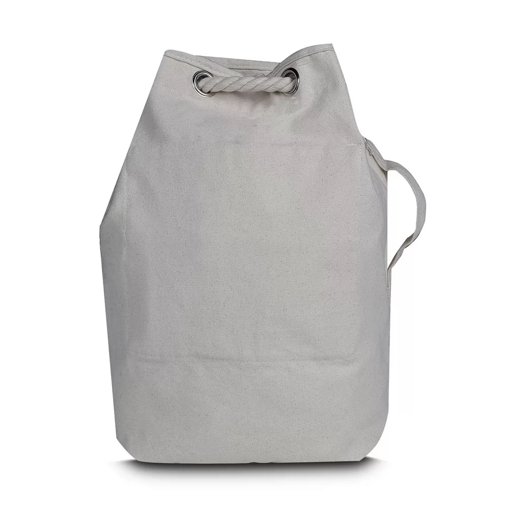 Mochila Saco em Algodão Cru Personalizada